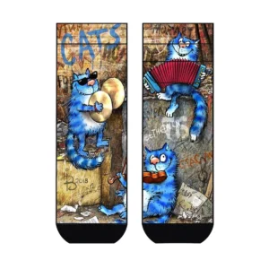 Cool 7 Viskose Sneaker Cats Band, 36-41
