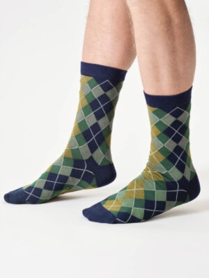 Thought Viskose/Bambus Argyle Navy, 41-46