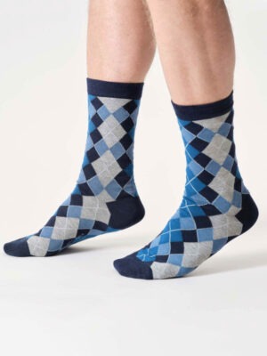 Thought Viskose/Bambus Argyle Grey, 41-46