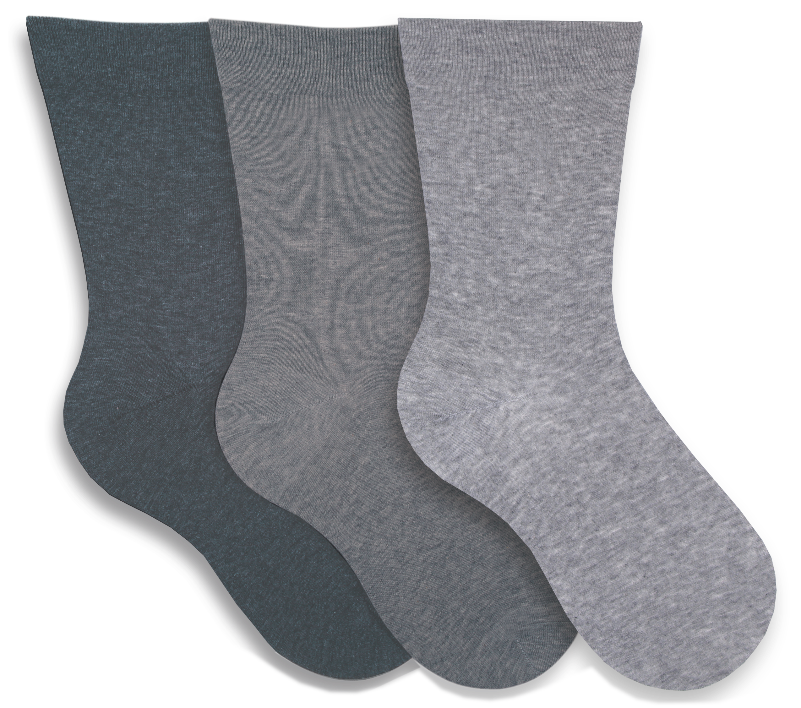 Socken Baumwolle weiter Bund Grau, 43-46