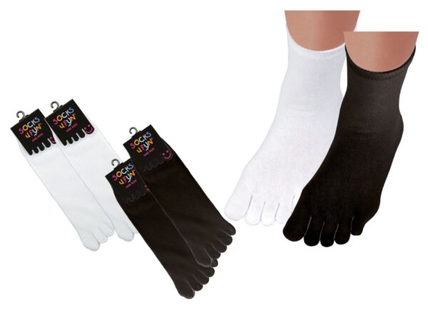 Socks 4 Fun Zehensocken Weiß, OS