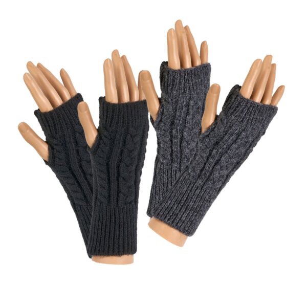Gloves 4 Fun Pulswärmer Alpaka Black, OS