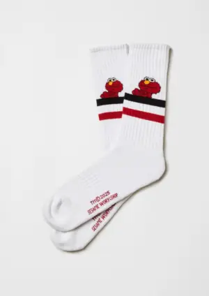 Besocks Sesame Street Elmo Weiß, 41-46