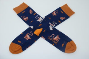 Doris & Dude Viskose Cat Navy, 36-40