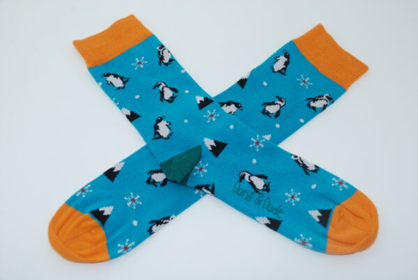 Doris & Dude Viskose Teal Penguin, 41-45