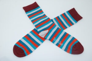 Doris & Dude Viskose Teal Stripe, 46-50