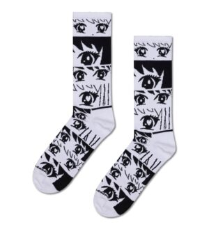 Happy Socks Anime Stripes Weiß, 36-40
