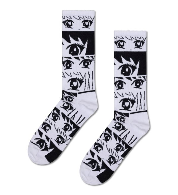 Happy Socks Anime Stripes Weiß, 41-46