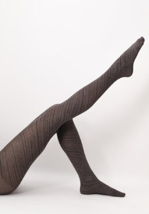 Oroblu Tights Twill Denim 60 Chocolate,40-44