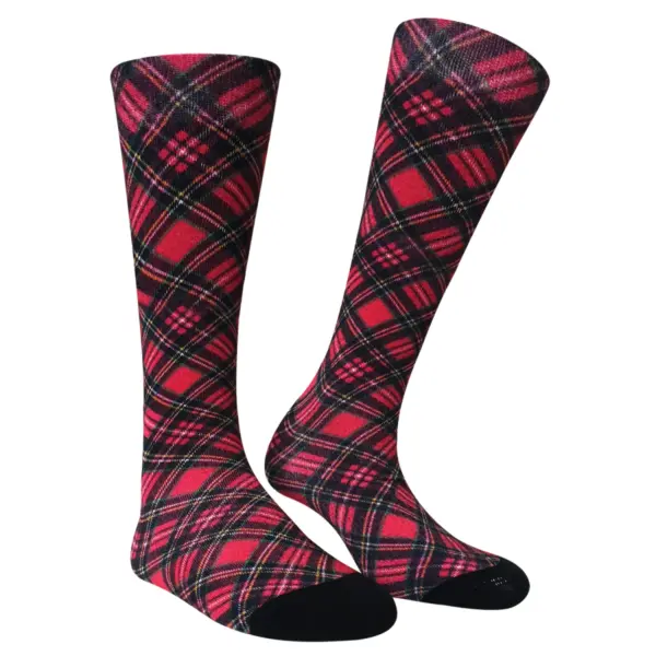 Cool 7 Viskose Kniestrümpfe Plaid, 36-41