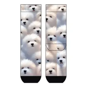 Cool 7 Print-Plüschsocken Arctic Fox, 36-41