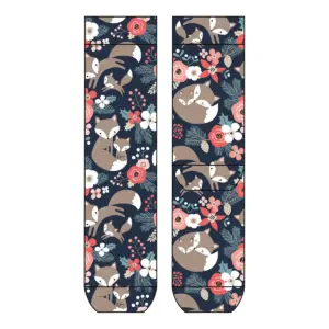 Cool 7 Lady Print Socks Fox Family, 36-40