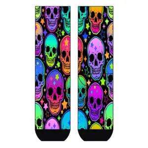 Cool 7 Viskose Socks Neon Skulls, 41-46