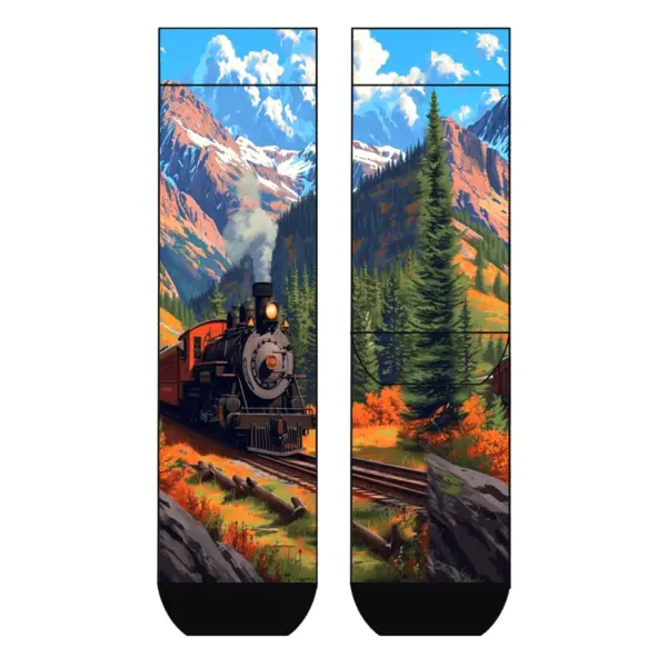 Cool 7 Visk. Railroad in the Mountain, 41-46