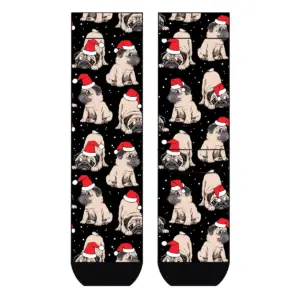 Cool 7 Viskose Socks Xmas Pug, 41-46