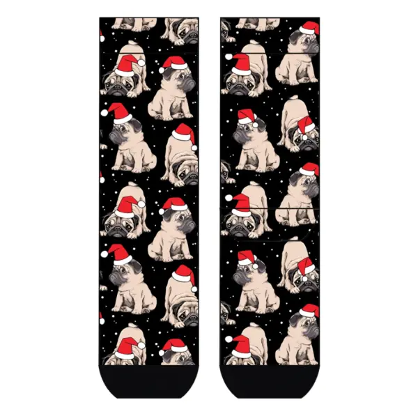 Cool 7 Viskose Socks Xmas Pug, 41-46