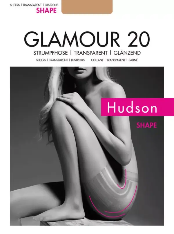 Hudson Glamour Shape 20 Schwarz, 38-40