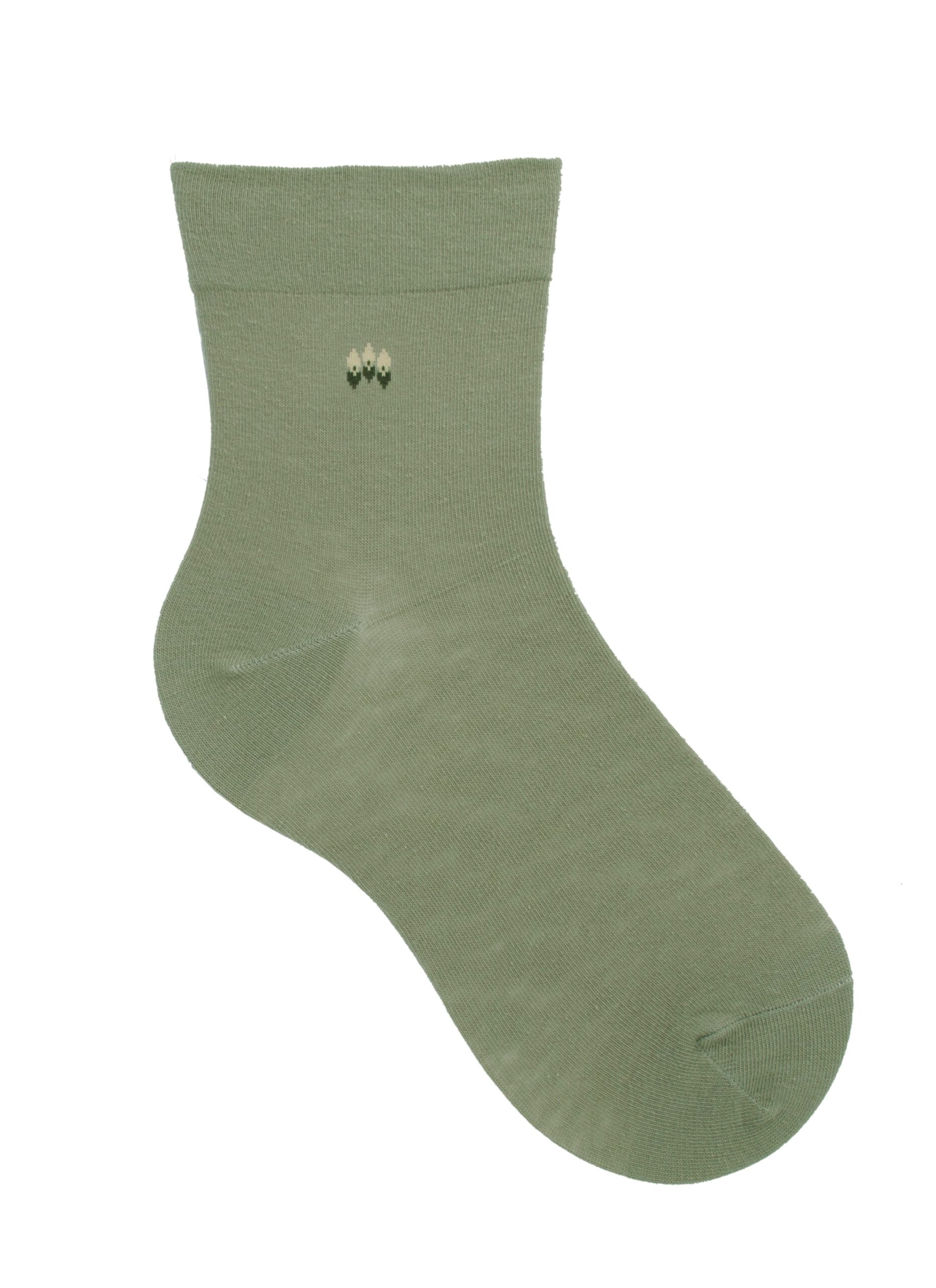 Kurzsocken weiter Bund Muster H-Oliv, 39-42