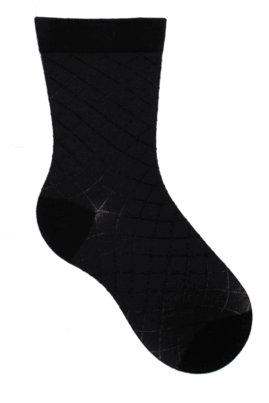 Socken weiter Bund Raute Schwarz, 35-38