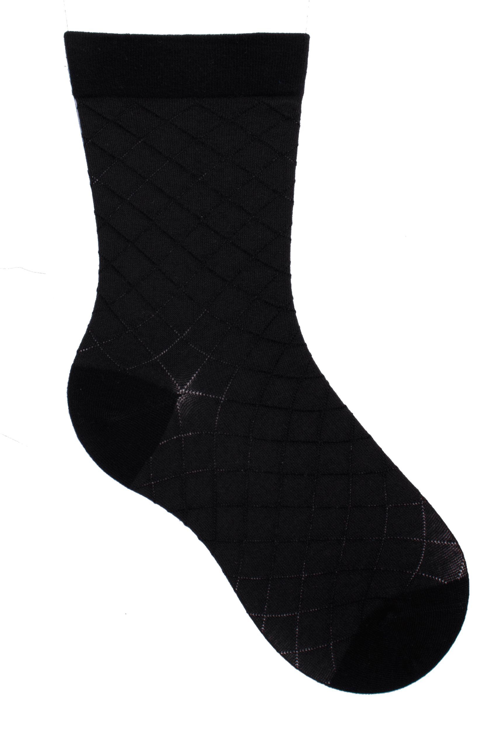 Socken weiter Bund Raute Schwarz, 35-38