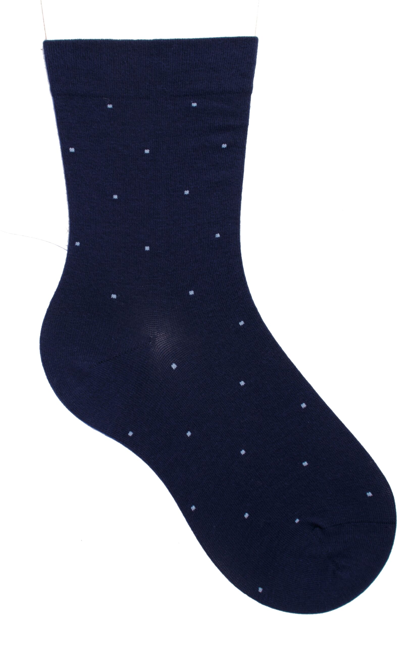 Socken weiter Bund Little Dots Blau, 39-42