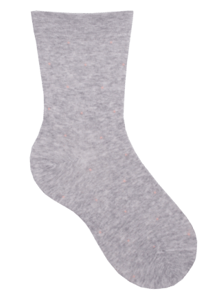 Socken weiter Bund Little Dots Grau, 35-38