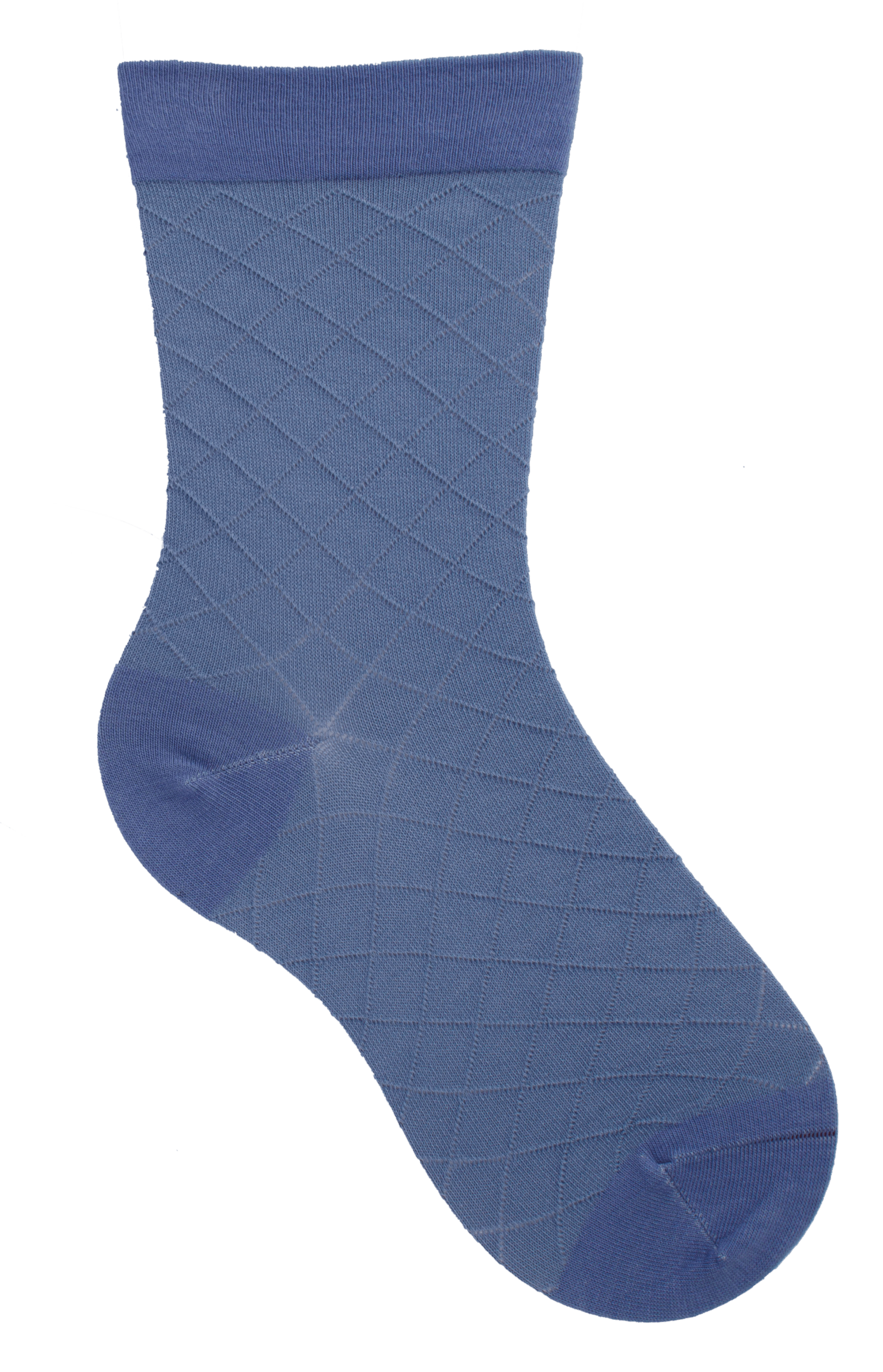 Socken weiter Bund Rauten Blau, 35-38