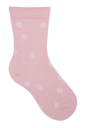 Socken weiter Bund Big Dots Rosa, 35-38