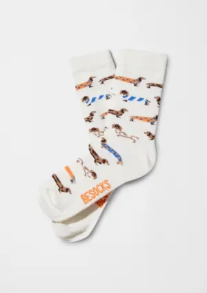 Besocks BePets Off White Blanco, 36-40