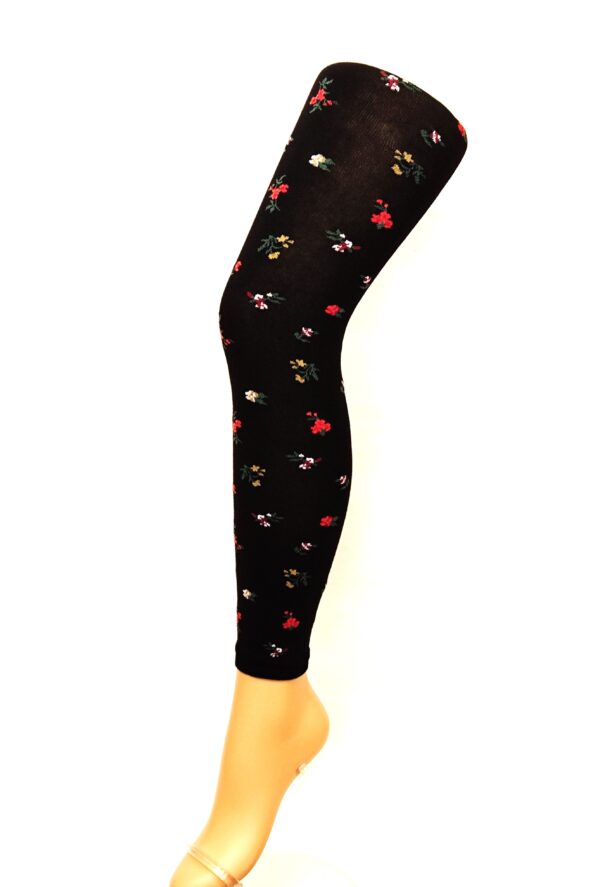 Crönert Leggings Blumen Rot, 44-46