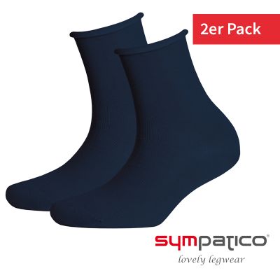 2 P. Sympatico Rollrand Navy, 39-42
