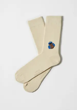 Besocks Cookie Monster Blanco,41-46