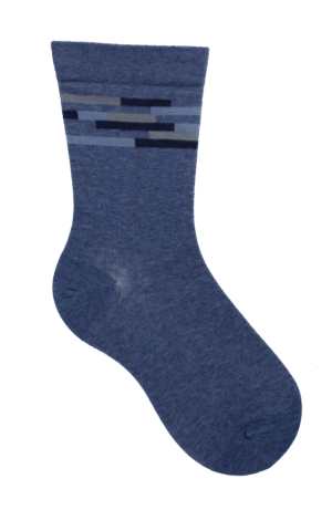 Socken weiter Bund/Ringel Blau, 39-42