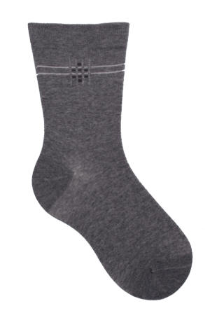 Socken weiter Bund/Stripes Anthrazit, 39-42