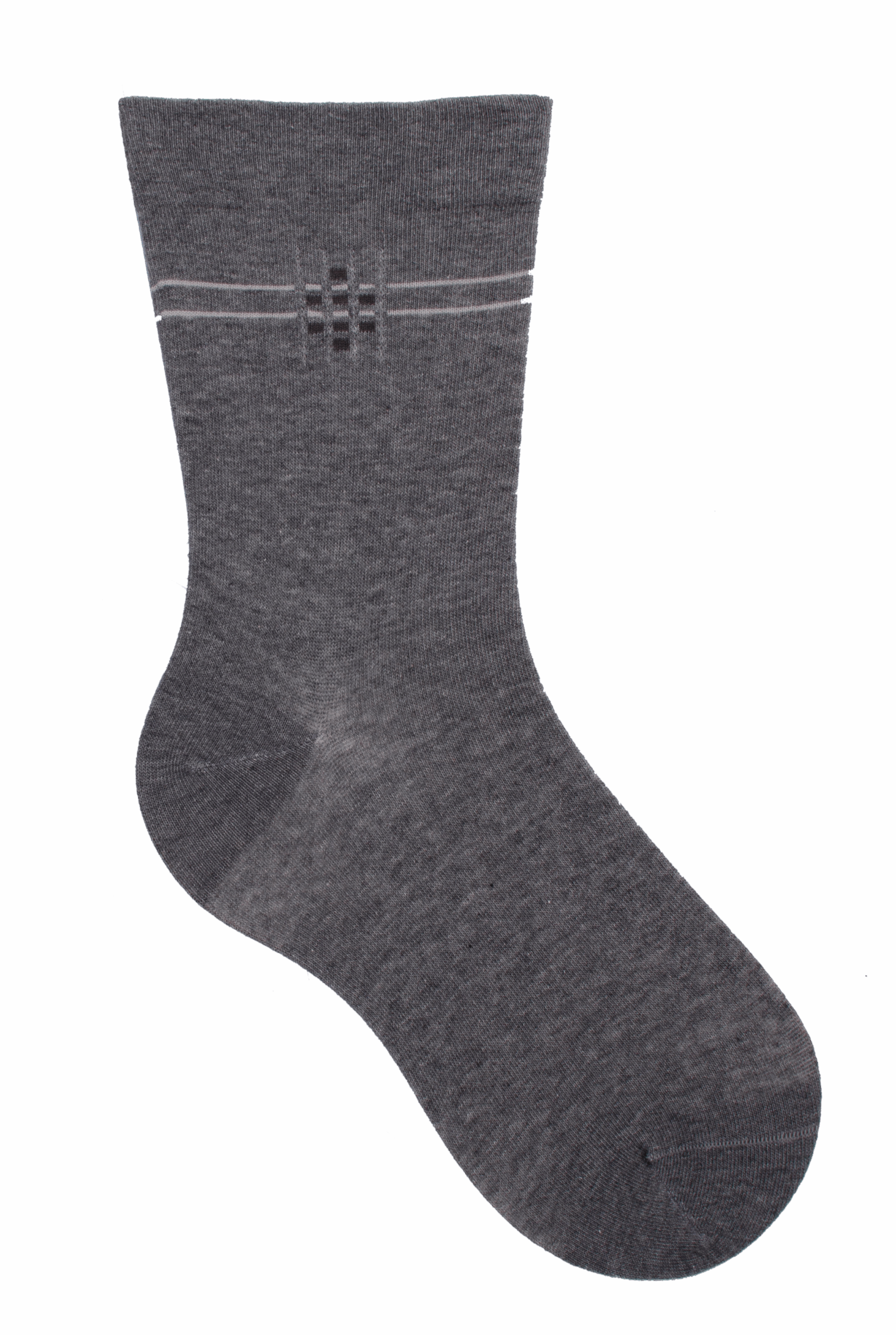 Socken weiter Bund/Stripes Anthrazit, 43-46