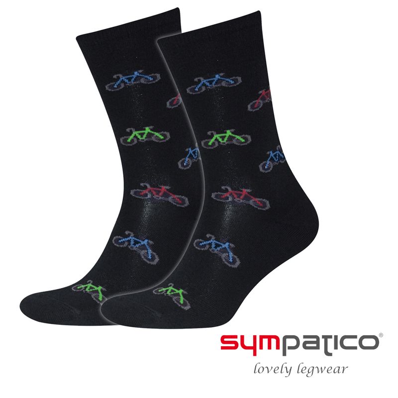 Sympatico Socken Bike Schwarz, 43-46