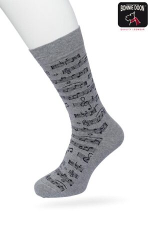 Bonnie Doon Music Notes Grey, 40-46