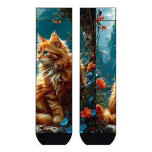 Cool 7 Viskose Socks Red Cat, 36-41