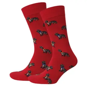 Cool 7 Socken Cotton Bull Dog Rot, 43-46