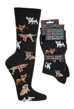 Socks 4 Fun Socken Hunde, 42-47
