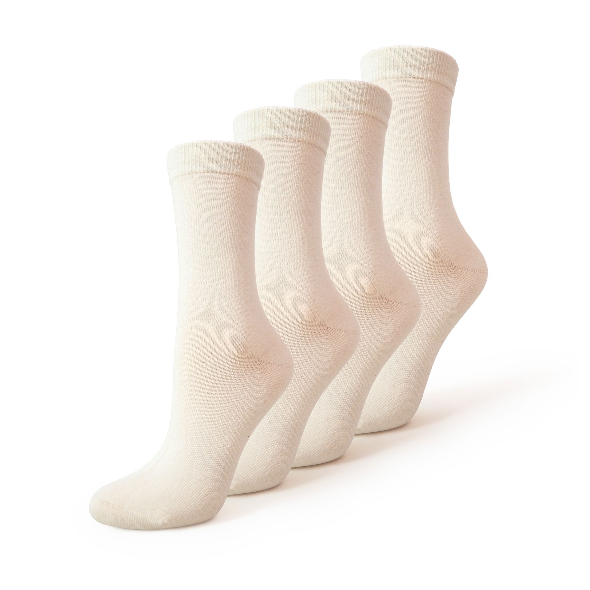 4 P. Natur Socken 100%BW, 39-42