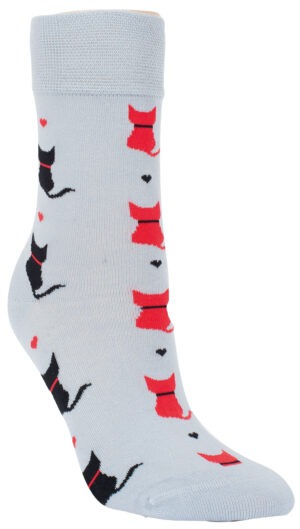 RS Socken Baumwolle Kater Grau, 35-38