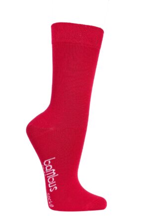 Wellness Viskose/Bambus Socken Rot, 43-46