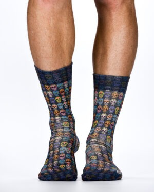 Wigglesteps Socken Blue Skulls, 41-46