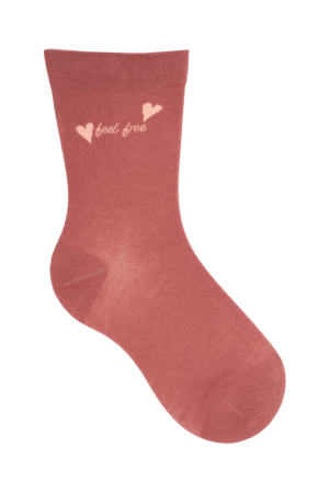 Socken weiter Bund Herz Altrosa, 39-42