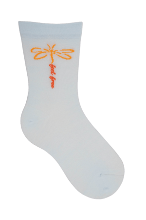 Socken weiter Bund Butterfly Blau, 39-42