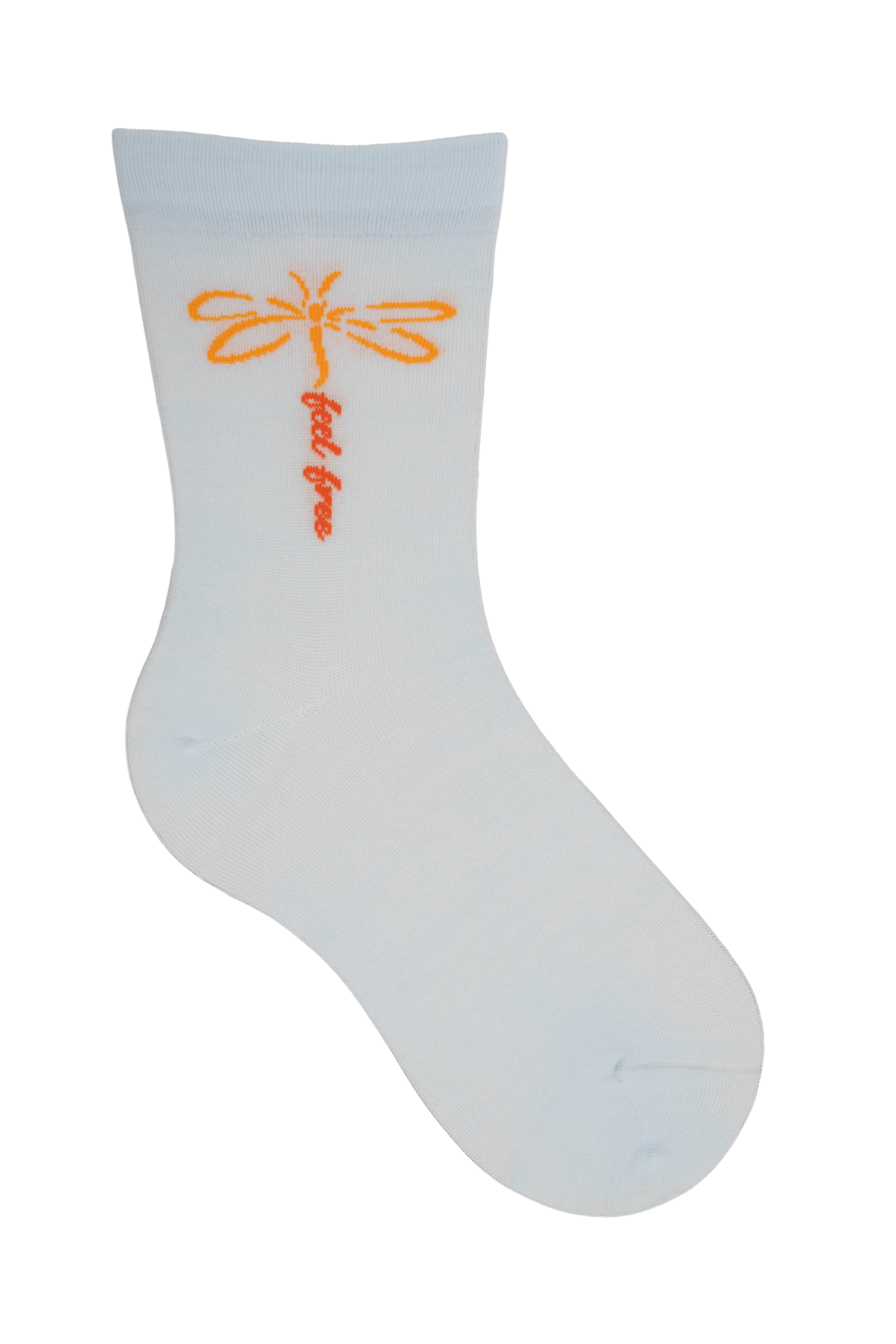 Socken weiter Bund Butterfly Blau, 35-38