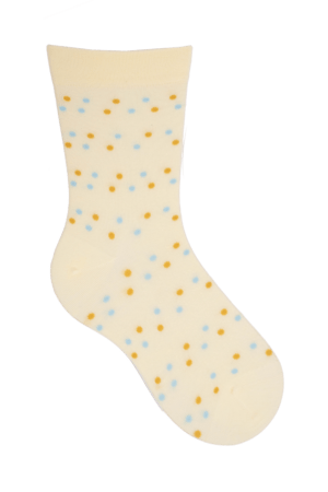 Socken weiter Bund Little Dots Gelb, 35-38