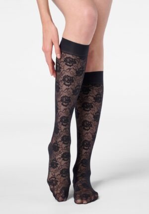 Oroblu Knie Lace Allure 30 Schwarz, OS