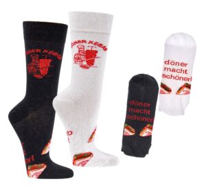 Socks 4 Fun Socken Döner Schwarz, 36-41